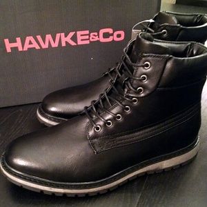NEW-Hawk & Co Men's Black Boots 11